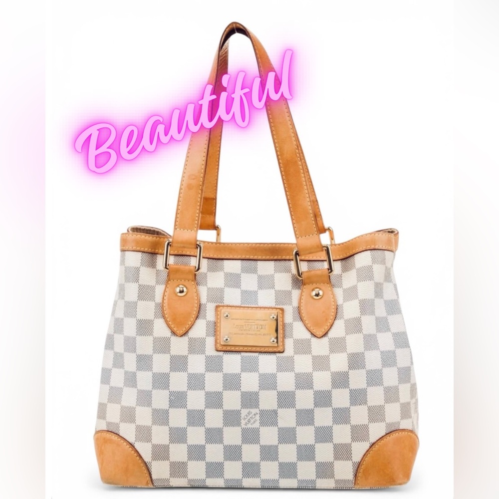 ❌ SOLD Louis Vuitton Hampstead Damier Azure w COA